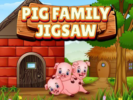 Pig Family Jigsaw Game