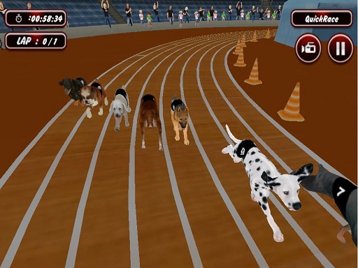Real Dog Racing Simulator Game